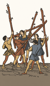Fünf der Stäbe