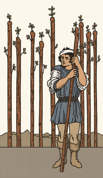Neun der Stäbe